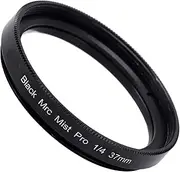 1/4 Black Pro Mist Diffusion Filter, 37mm/39mm/40.5mm/43mm/46mm Soft Focus Lens with 18 Multi-Layer Coatings, Waterproof, Oil for Video/Vlog/Portrait Photograph (39MM)