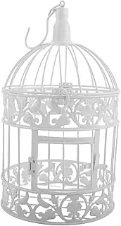QUMIIRITY Rustic Bird Cage Decorative Centerpiece for Weddings Photography Props Home Decor Elegant Style Iron Birdcage Small Height