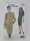 Vogue 8776 Misses Tapered Dress Sewing Pattern sz 14 16 18 vintage Easy