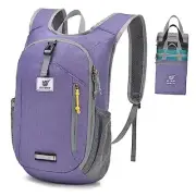 10L Hiking Backpack Small Hiking Daypack Packable Lightweight Travel Purple