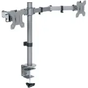 VIVO Gray Dual Monitor Desk Mount Stand, Fits Computer Screens up to 30"