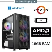 Desktop PC - AMD Ryzen 5 5600GT 6 Core | 16GB RAM | SSD | WiFi | Windows 11 Pro