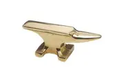 Solid Brass Paperweight Farrier Anvil