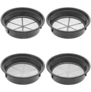Gold Mining Pan Classifier Set of 4 Black Pans - 1/4", 1/8", 1/100", 1/70" Holes