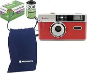 AgfaPhoto Analogue 35 mm Photo Camera Set (Colour Film + Battery)