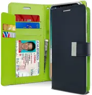 Goospery Samsung Galaxy S20 Wallet Case Cover Extra Card Slots G980 [Dark Blue]