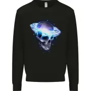 Brainstorm SCI-FI Skull Gothic Space Kids Sweatshirt Jumper