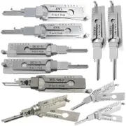 2-in-1 Lishi Lock Pick Tool - For SC1/SC4/KW1/KW5/AM5/MS2 & More S5002