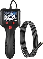 P100 Industrial Endoscope 5.5mm 1080P Digital Borescope IP67 Snake Scope Camera Handheld Inspection Camera with 2.4'' IPS Screen 6 -Lights