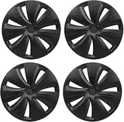 4Pcs 19 inch Wheel Hub Caps Decorative Protection Cover Compatible for Tesla Model Y 2021-2023 Car Tire Exterior Modification Parts(Type A)