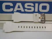 Casio Watch Band G-7800 P-7 White Resin G-Shock Strap.Watchband Two-Piece. 16mm