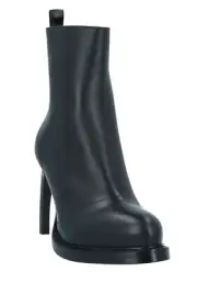 ANN DEMEULEMEESTER BLACK LEATHER ANKLE BOOTS Size 38EU/8US NIB