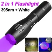LED Super Bright 120000lm UV Torch Ultra Violet Flashlight Blacklight Light Lamp