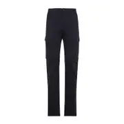 [Cp Company] Cp Company-Blue Stretch Sateen Ergonomic Cargo Cotton Pants-Uomo 50 IT