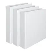 3x Marbig Clearview Hi-Cap 2 D-Ring 25mm A4 Binder File Document Organiser White