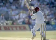 Brian Lara batting for the West Indies during the 4th Test ma- Cricket Photo 4