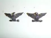 b8816p WW1 US Army Colonel Eagle and Arrows Silver left and right pair IR30B