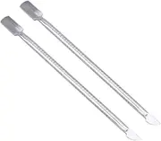 Healeved 2 Pack Nail Cuticle Cleaner Pusher Tool Stainless Steel Easy Manicure/pedicure Care Kit