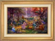 Thomas Kinkade Studios Disney Robin Hood 18x27 LE Canvas SN Framed