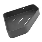 H (Grey)Towel Rack Large Capacity Simple Lightweight Aluminum Corner Caddy