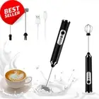 Milk Frother Handheld Rechargeable 3 Speed Stainless Whisks for Coffee