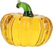Crystal Glass Paperweight Fall Ornaments Mini Pumpkins Halloween Decor Pumpkins Decor Blown Glass Pumpkins Tiny Pumpkins Crystal Glass Pumpkin Decorative Pumpkins Yellow