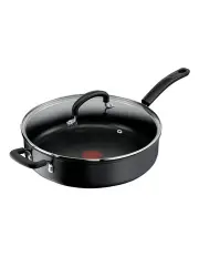 [Tefal] Specialty Hard Anodised Non-Stick Sautepan with Lid 30cm in Black