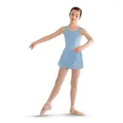 Bloch Dance Girls Riya Tank Leotard Dress, Pastel Blue, 8-10
