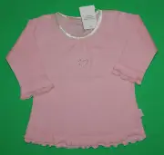 6 12 NWT Pumpkin Patch Basic Long Sleeve Light Pink Heart SHIRT Top Girls
