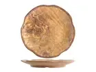 Dish IN Melamine Round Decorum Wood Cm25, 5 H&h