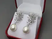 Natural Freshwater Pearl Jewelry Set - Sterling Silver Ring, Necklace, Earrings