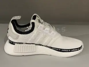 【Dr.Shoes 】Adidas NMD_R1 Boost 女鞋男段 串標 休閒運動鞋 白FV7306 黑FV7307