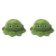 2x Giant Microbes Booger Mucus Human Biology Soft Plush Cuddle Stuffed Toy