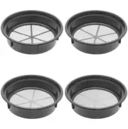 Gold Mining Pan Classifier Set of 4 Black Pans 1/4, 1/12, 1/30, 1/50" Holes