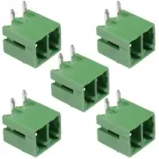 5 x 2-Way 3.81mm Right Angle Closed Header 8A 300V