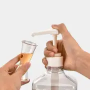 Medium Liquid Dispenser Print Scale Coffe Syrup Drip Bottle With Hydraulic Pump