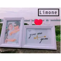 在飛比找松果購物優惠-limone 利蒙立體壓克力造型 i love you 雙白