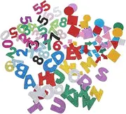 HONMEET Foil Letters Stickers 3 Sets Classroom Decorative Alphabet Numbers Shapes Self Adhesive Bulletin Board Home School Supplies