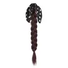 Boxing Braided Black Bowknot Ponytail Hair Extension Twist Braid Wig Daily