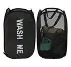 Popup Mesh Laundry Basket, Collapsible and Portable Clothes Washing