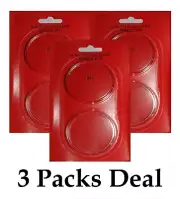 3 AirTite Direct Fit X6 Round Coin Capsules for Common 2oz. Silver Medallions