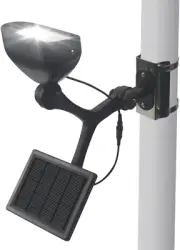 Solar Flag Pole Light Outdoor Dusk to Dawn 6 Super Bright LED Flagpole Light