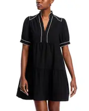 Stellah Diamante Band Collar Mini Dress