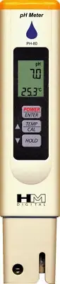 Digital pH meter hydro-tester PH-80 Calibration Storage Solutions HM Digital