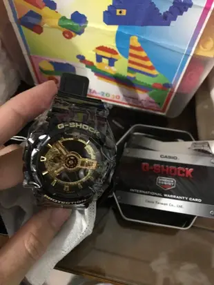 【CASIO】 「2支錶只要5000」G-SHOCK BABY-G 黑金GA-110GB BA-110-1A 情侶對錶