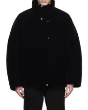 High-collar long-sleeved down jacket EU48,EU52,EU50,EU46 Black