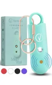 Personal Alarm for Women, Extra Loud Double Speakers, First with Misty Teal