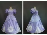 The First Princess Sophia Sofia Purple Dress Cosplay Costume&