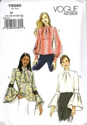 Vogue Patterns V9285 Misses 14 to 22 Blouse Uncut Sewing Pattern