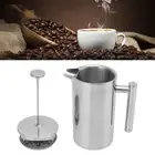 HG (1000ml)French Press Coffee Maker 304 Stainless Steel Double Wall Teapot